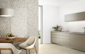 Blanco Pulido 260x120 cm. Kilis Blanco Pulido 260x120 cm Pavimento Liverpool Maple 20x120 cm.