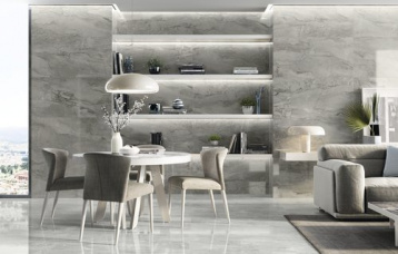 Pienza Miele Natural 60x120 cm. Monocolor Cream Natural 120x160 cm.