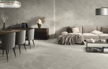 Eternal Taupe Natural 60 x 120 cm. Pavimento Eternal Taupe Natural 120 x 120 cm.
