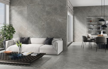 Eternal Dark Natural 260 x 120 cm. Pavimento Eternal Dark Natural 120 x 120 cm.