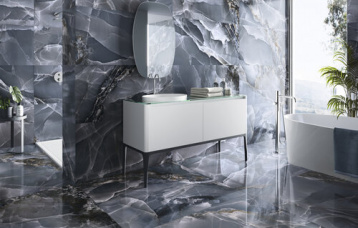 Onyx Bleu Pulido 60x120 cm. Pavimento Onyx Bleu Pulido 120x120 cm