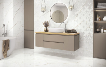 Quantum Gloss 40x120 cm. Quantum Relieve Flash Gloss 40x120 cm. Pavimento Quantum Gloss 60x60 cm.