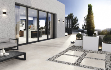 Asphalt offwhite antislip 80x80 cm.
