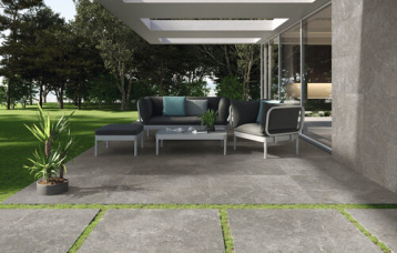 Stoneland Grey Espesorado 120x120 y  Grey 60x120