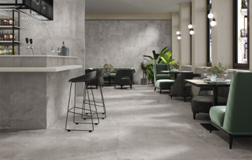 Dome Ash 60 x 120 cm. Pavimento Dome Ash 120 x 120 cm.