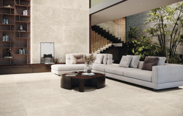 Stoneland Ivory 80 x 160 cm.  Pavimento Stoneland Ivory 80 x 80 cm.