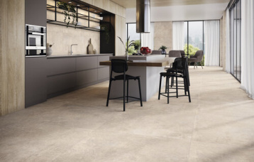 Concept Cream 60x120 cm. Pavimento Concept Cream 120x120 cm.