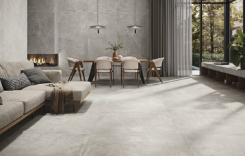 Concept Pearl 120x260 cm. Pavimento Concept Pearl 120x120 cm.