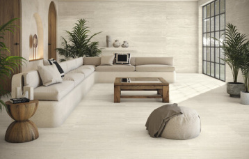 Venice Natural Beige 60x120 cm. Pavimento Venice Natural Beige 60x60 cm.