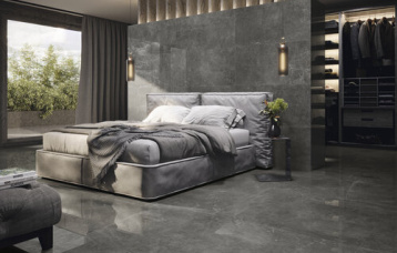 Concept Black Pulido 60x120 cm. Pavimento Concept Black Pulido 120x120 cm.