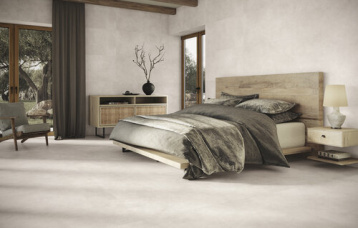 Asphalt Off White Soft 60 x 120 cm. Pavimento Asphalt Off White Soft 120 x 120 cm.