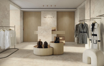 Florence Miele 120x260 cm. Pavimento Florence Miele 120x120 cm.