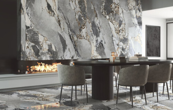 Pavimento Mineral Stone Pulido 120x120 cm. Pavimento Mineral Stone Pulido 120x280 cm.