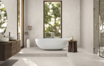 Orion Bone 60x120 cm. Pavimento Orion Bone 120x120 cm.