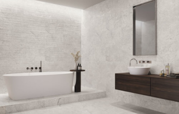 Kronos Taupe 40 x 120 cm. Kibo Kronos Taupe 40 x 120 cm. Pavimento Kronos Taupe 120 x 120 cm.