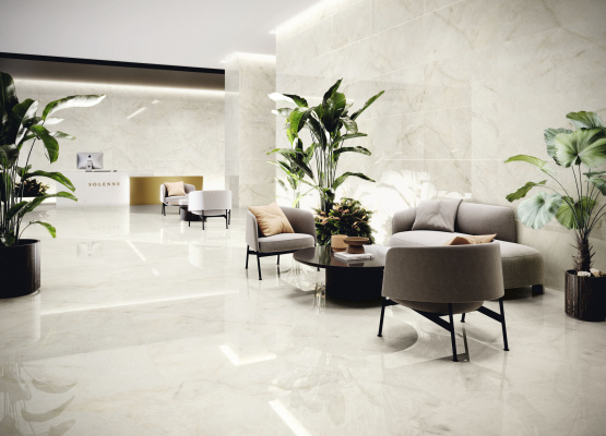 Revestimiento Crystallo Pulido 60x120 cm. Pavimento Crystallo Pulido 120x120 cm.