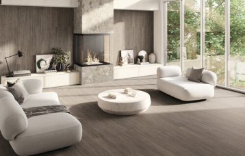 Ferreire Noce 20 x 120 cm. Positano Bronzo Natural 280 x 120 cm. Salerno Avorio Natural 280 x 120 cm.
