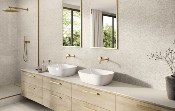 Revestimiento Covent Sand 60x120 cm.  Brera Sand 60x60 cm.