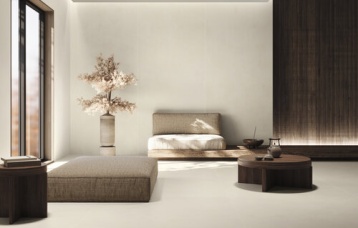 Ginza Sand 120x280 cm. Pavimento Ginza Sand 120x120 cm.